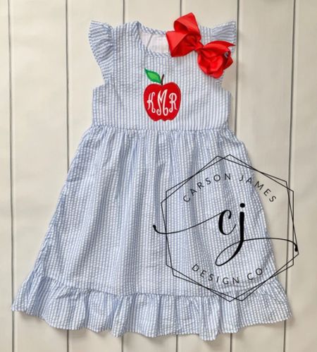 Monogrammed back to school dress, preschool, kindergarten, seersucker, summer dress, toddler girl, classic, preppy

#LTKfamily #LTKkids #LTKBacktoSchool