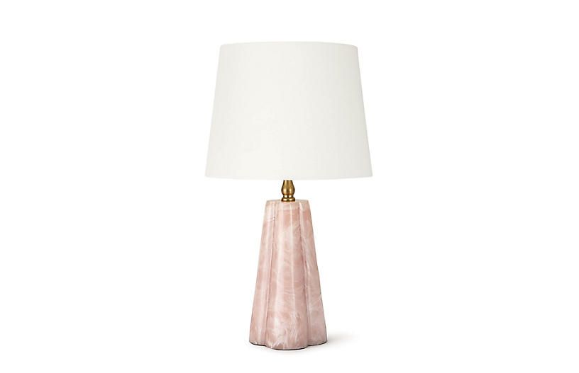 Joelle Mini Accent Lamp, Rose | One Kings Lane