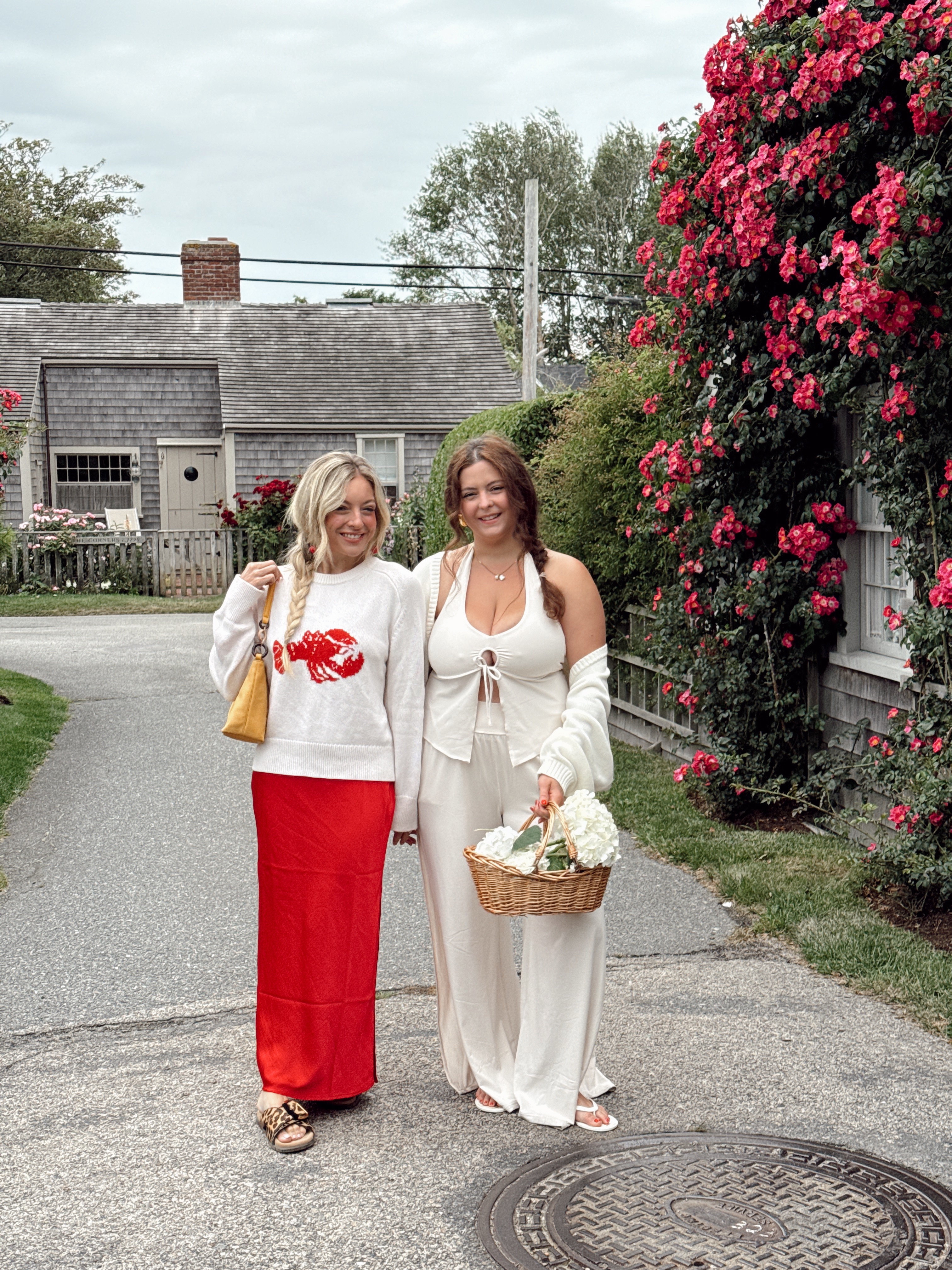 Nautical summer outfit red maxi and lobster sweater. Use code RACHMARTINO20 for 20% off  

#LTKFindsUnder50 #LTKStyleTip #LTKSeasonal