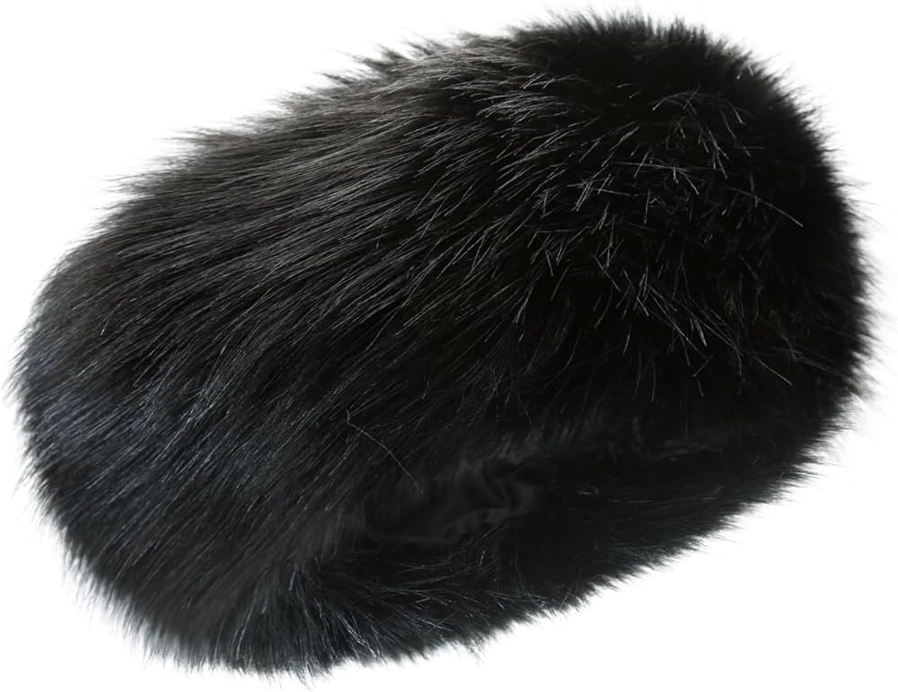 Faux Fur Headband for Women Elastic Fuzzy Thick Earmuffs Winter Headwrap Ear Muffs Furry Ear Warm... | Amazon (US)