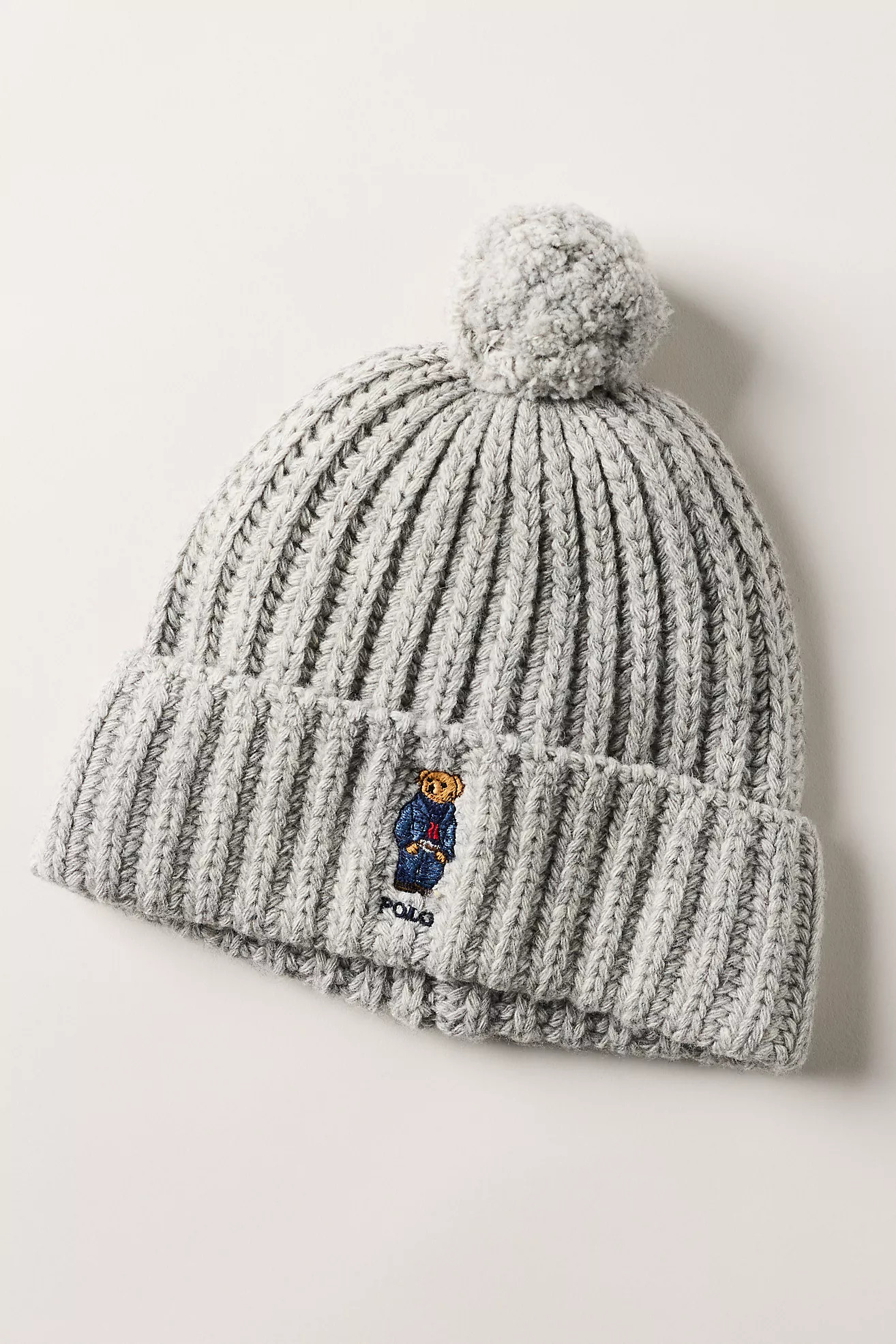 Polo Ralph Lauren Denim Bear Pom Pom Beanie | Anthropologie (US)
