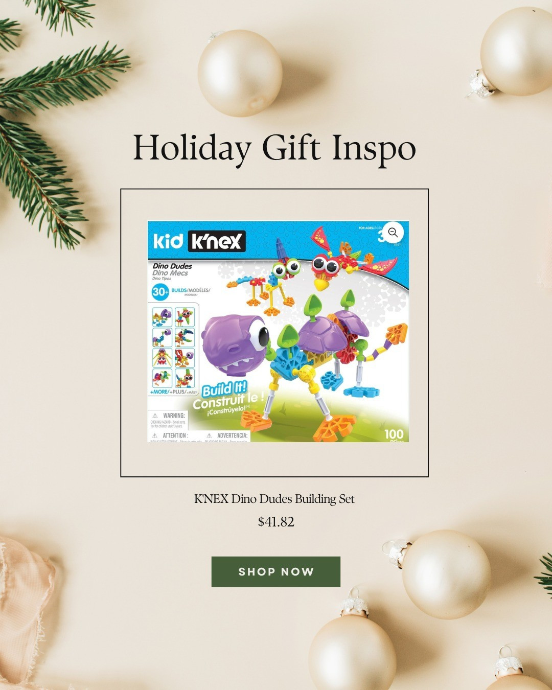 As a kid, my brother & i loved Knex & I really hope to bring the fun to my kids with this Dino version!

#LTKGiftGuide #LTKKids #LTKHoliday