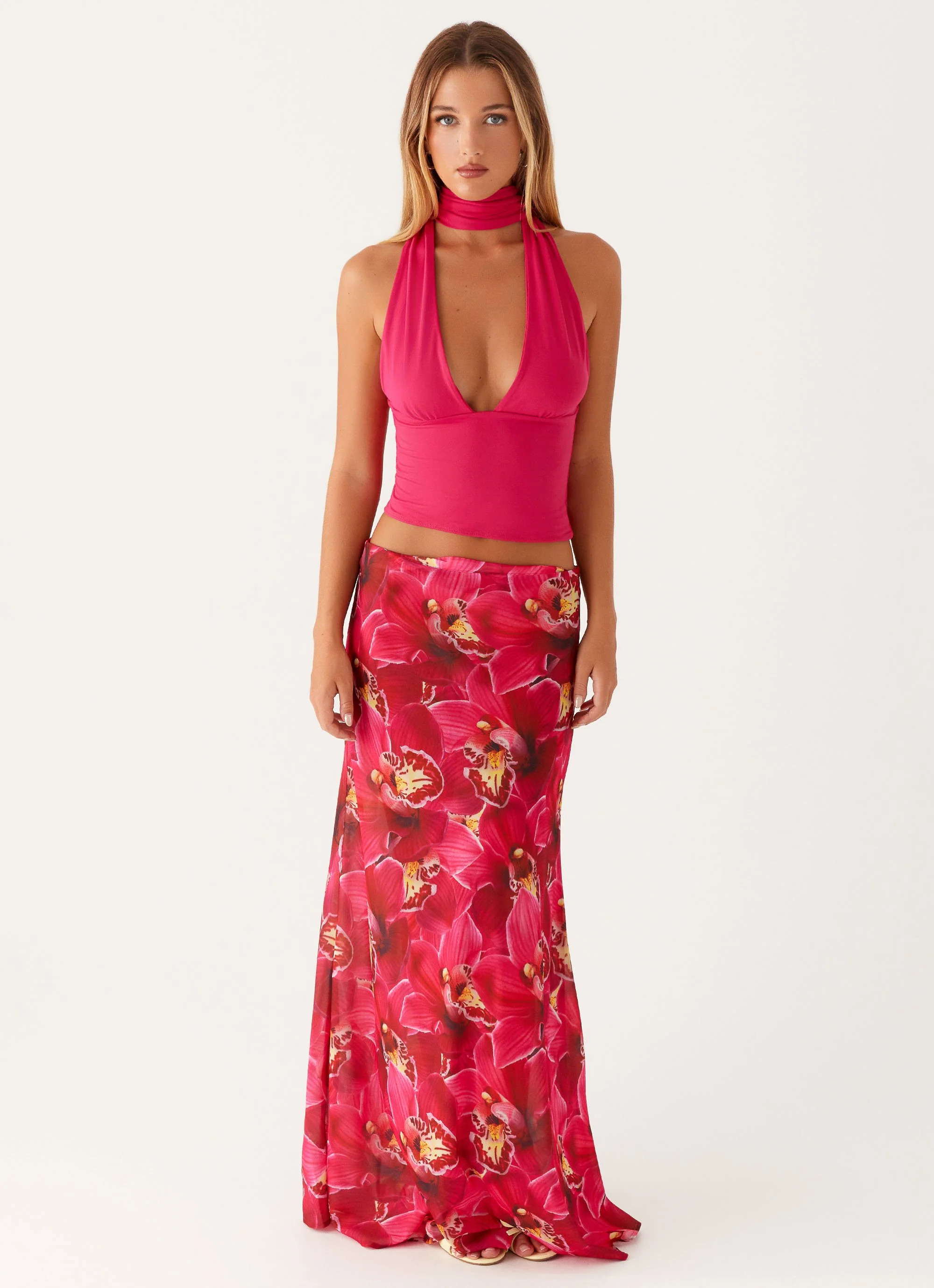 Ashley Maxi Skirt - Orchid Pink | Peppermayo (Global)