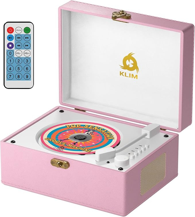 KLIM Retro CD Player - Portable CD Player with Speaker, Bluetooth Receiver, AUX, USB, Battery, Re... | Amazon (DE)