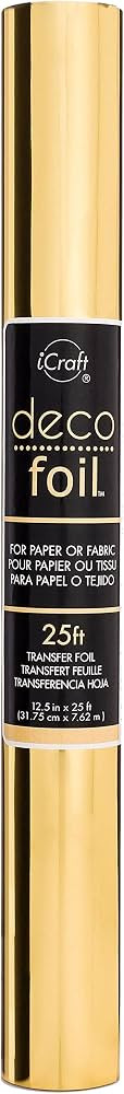 iCraft Deco Foil Value Roll, 12.5 inches x 25 feet, (Gold) | Amazon (US)