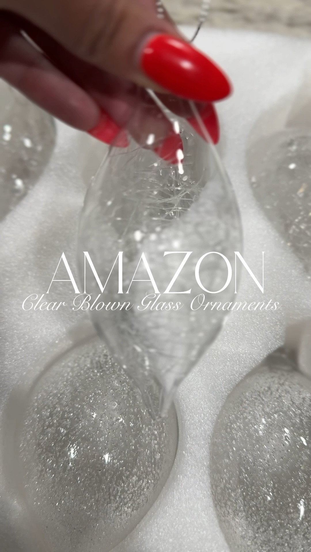 the prettiest clear blown glass ornaments

#LTKHoliday #LTKHome #LTKSeasonal