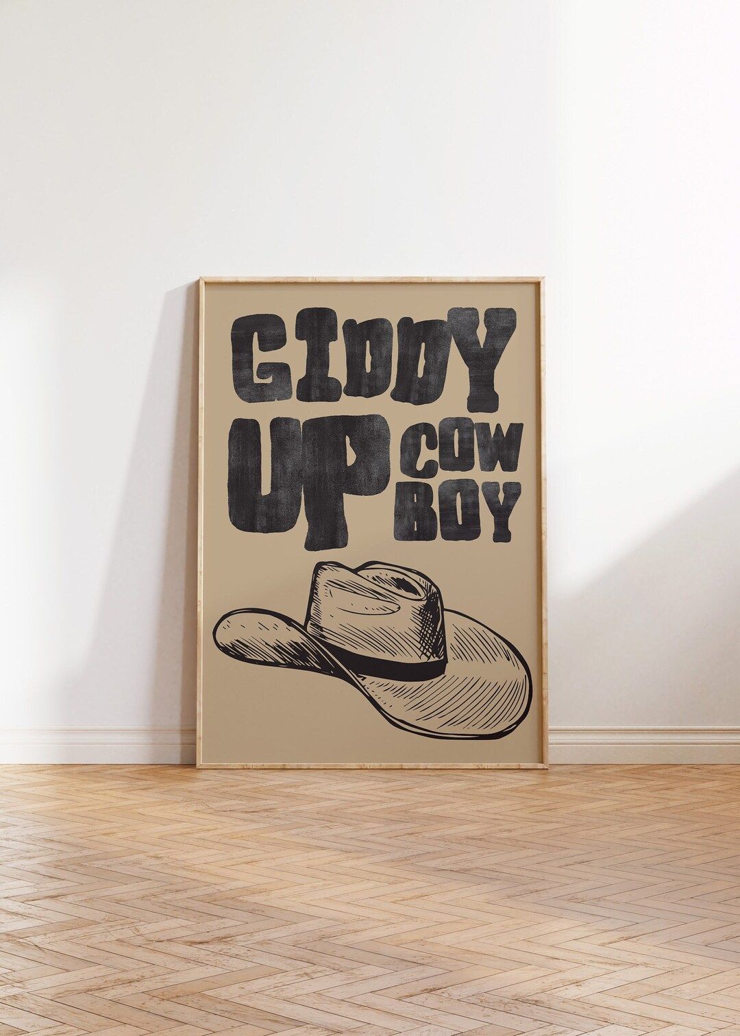 Retro Cowboy Poster Vintage Western Wall Art Black Cowboy Hat Print Wild West Home Decor Vintage ... | Etsy (US)