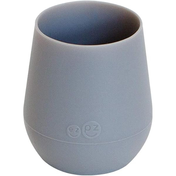 ezpz Mini Cup (Gray) - 100% Silicone Cup for Toddlers - Designed by a Pediatric Feeding Specialist - | Amazon (US)