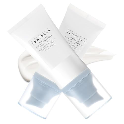 2PCS Centella Sunscreen SPF 50, 50ML Sunscreen Face Serum, Daily UV Defense Sunblock Summer Sunscreen for Face, Travel Essentials for Black Girl | Amazon (US)