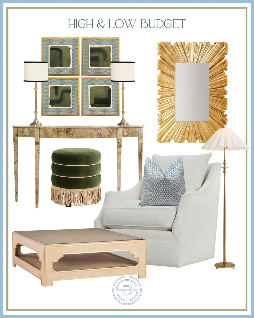 The perfect mix of splurge worthy and affordable home decor! Ideal for a traditional living room design! These high and low budget classic grandmillennial home decor finds are 👏🏼👏🏼! 

Grandmillennial living room | classic living room | Grandmillennial home decor | splurge or save | affordable home decor |  living room decor  | glam home 

#LTKHome #LTKSaleAlert