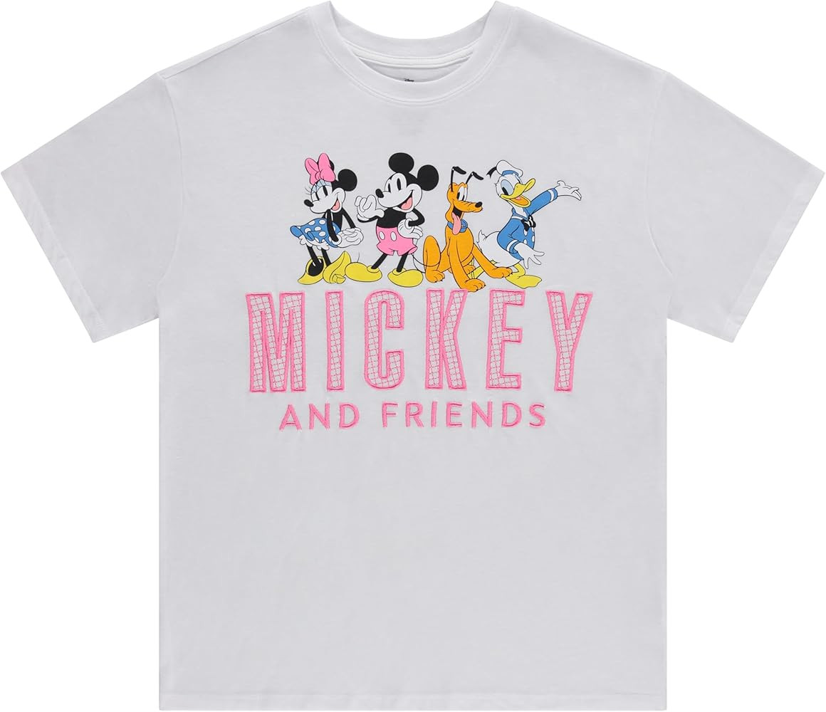 Disney Ladies Mickey Mouse Fashion Shirt Mickey Mouse Tee - Mickey Mouse Tee | Amazon (US)