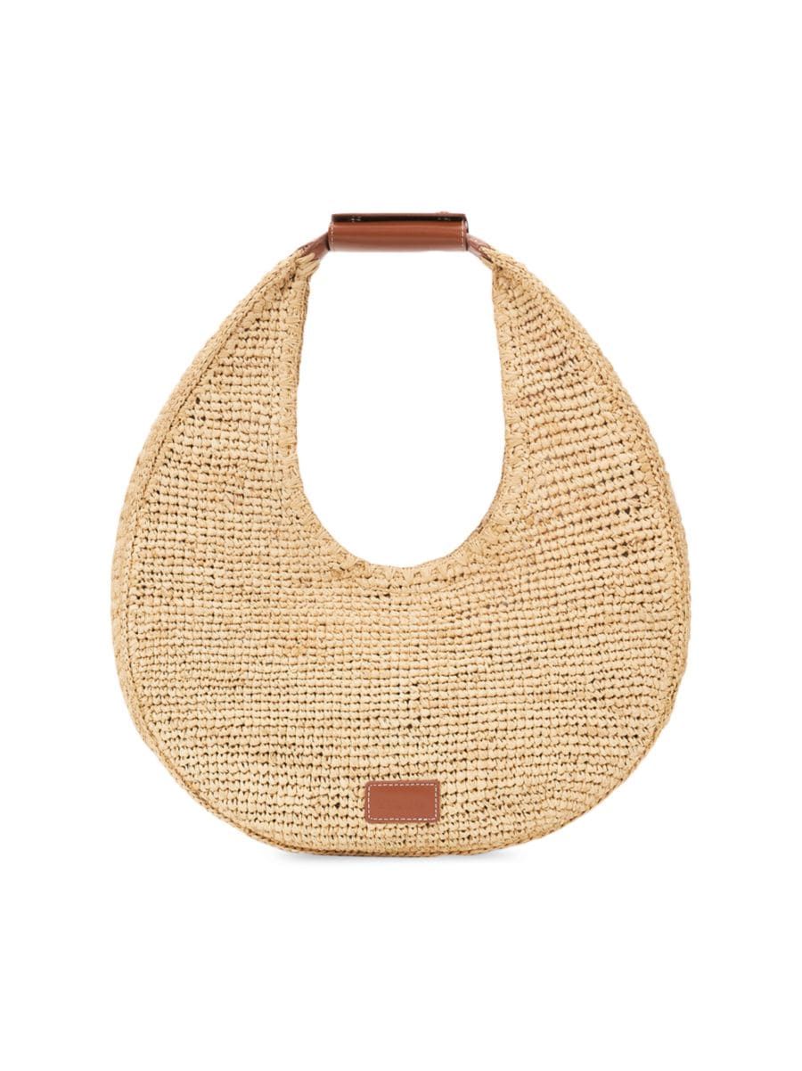 Large Raffia Moon Tote | Saks Fifth Avenue