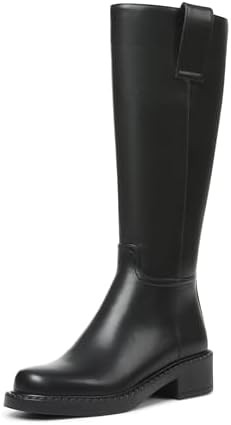 Eteridrey Brown Knee High Boots Women, Wide Calf Boots for Women with Block Heel Round Toe, Tall ... | Amazon (US)