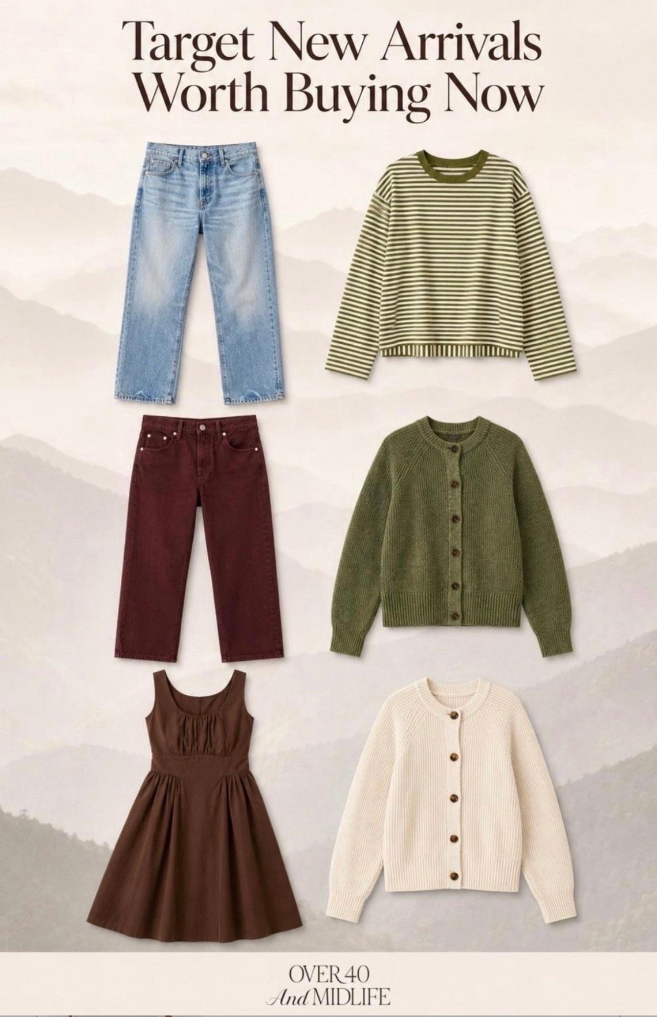 ✨Tap the bell, save and ❤️ start here over 40 fashion, midlife style, midsize fashion and luxury looks for less.  

Target understood the assignment. 👀 These new arrivals look far more expensive than they are.

The $40 boyfriend jeans are back in four fall-ready washes, the $35 cardigan is already trending, and that $40 brown dress may be the sleeper hit of the season.

Wear them now. Layer them later. These are the Target finds worth grabbing before everyone else catches on. 🤎

Sizing: Jeans 12 | Tops L | Dress M

👑 Helping you look good, feel good.-Lindsey Denver   Check back daily for belly-friendly style, confidence, and Outfit Physics™.

#LTKOver40 #LTKPlusSize #LTKMidsize

Comment SHOP below to receive a DM with the link to this post on my LTK ⬇ https://liketk.it/6jKIm

Comment SHOP below to receive a DM with the link to this post on my LTK ⬇ https://liketk.it/6k1kE
