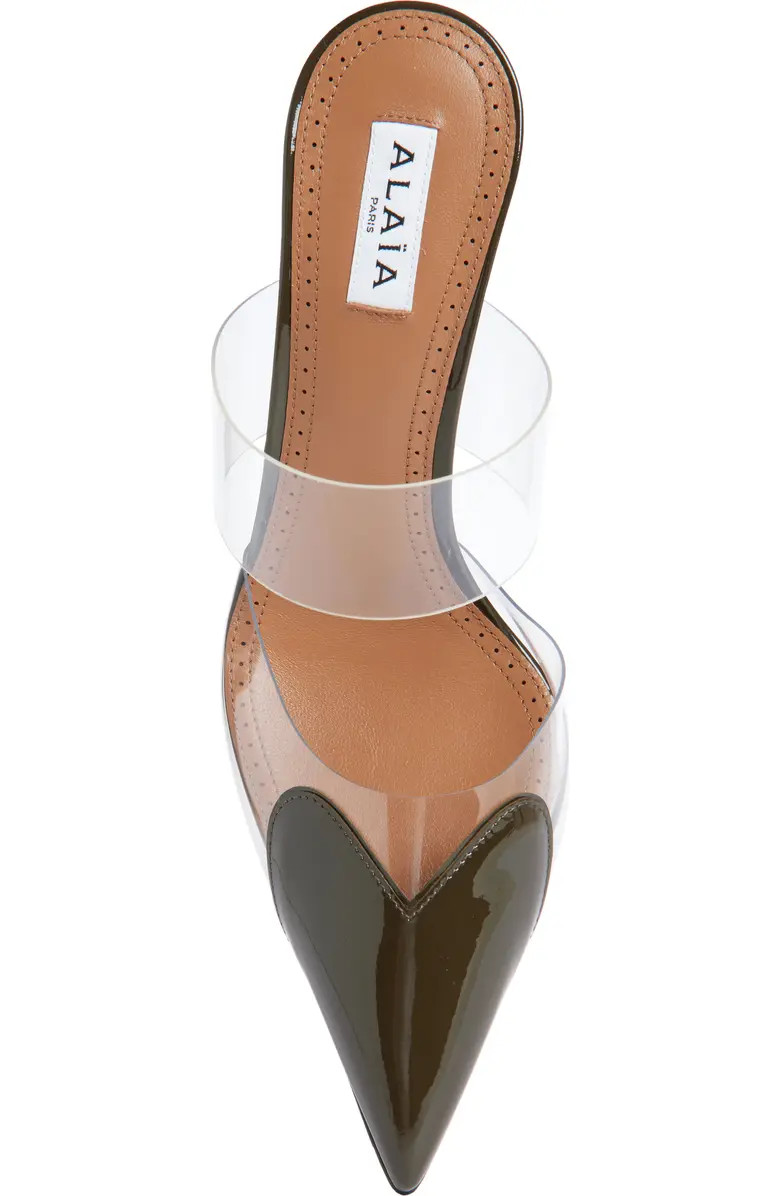 Ala\u00efa High Love Heart Pointed Toe Mule (Women) | Nordstrom | Nordstrom