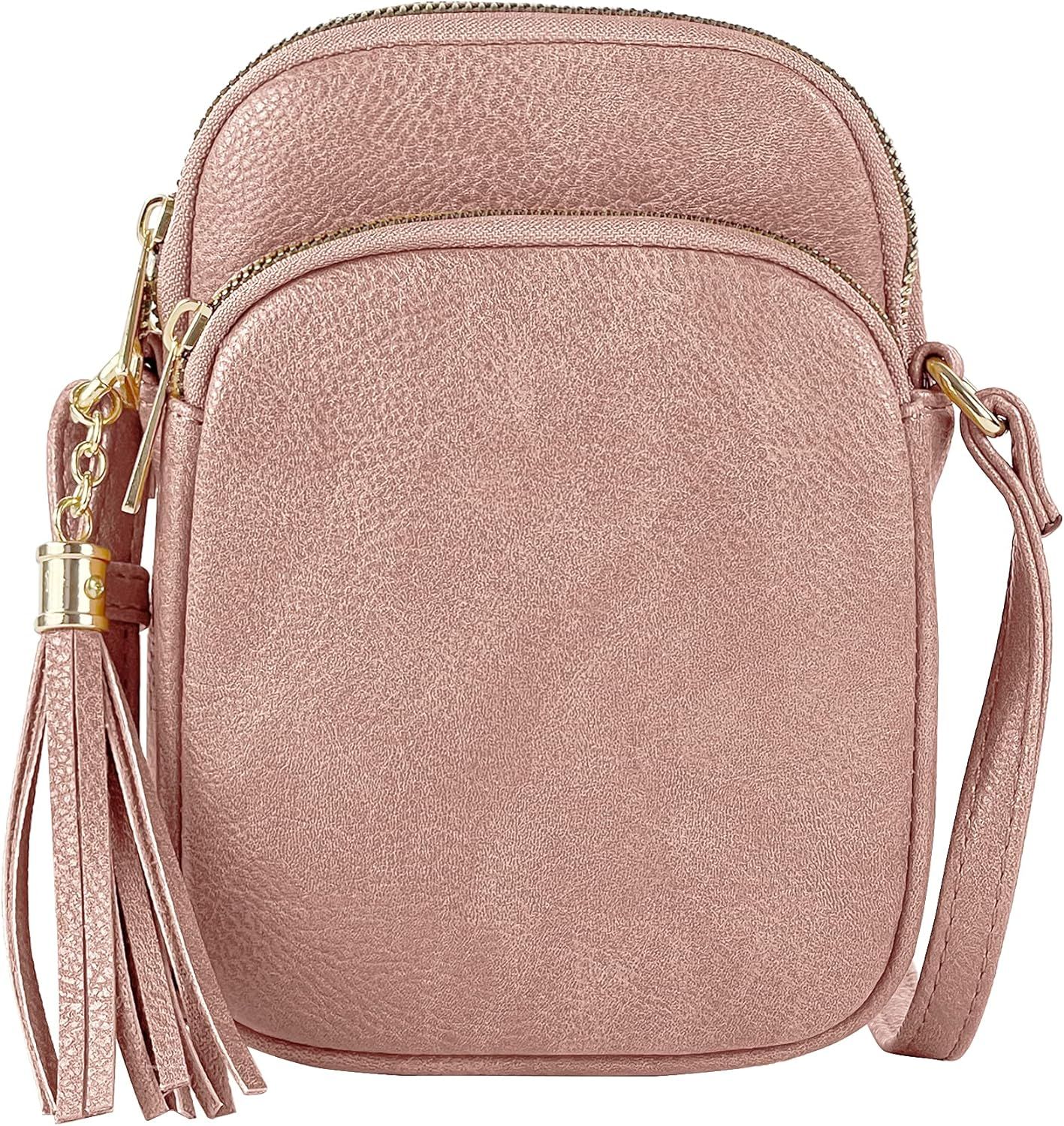 Mali + Lili, Josie Triple Zip Crossbody Bag | Amazon (US)