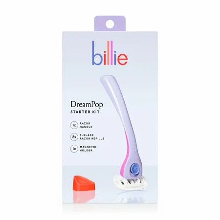 Billie Women’s Razor Kit, 1 Handle + 2 x 5-Blade Refills + Magnetic Holder, Dreampop Color | Walmart (US)