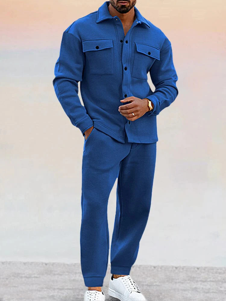 Athleisure 2-Piece Suede Set | Coofandy