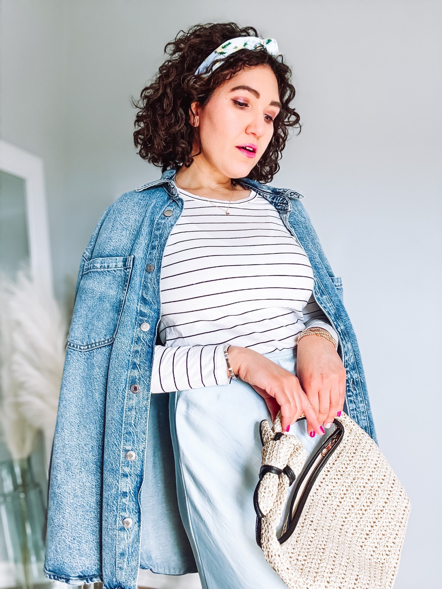 Spring outfit, denim shirt, slip skirt, target outfit 

#LTKSpringSale #LTKStyleTip #LTKFindsUnder50