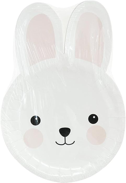 BinaryABC Easter Bunny Rabbit Paper Plates,Easter Dessert Plates,Easter Party Supplies Tableware ... | Amazon (US)