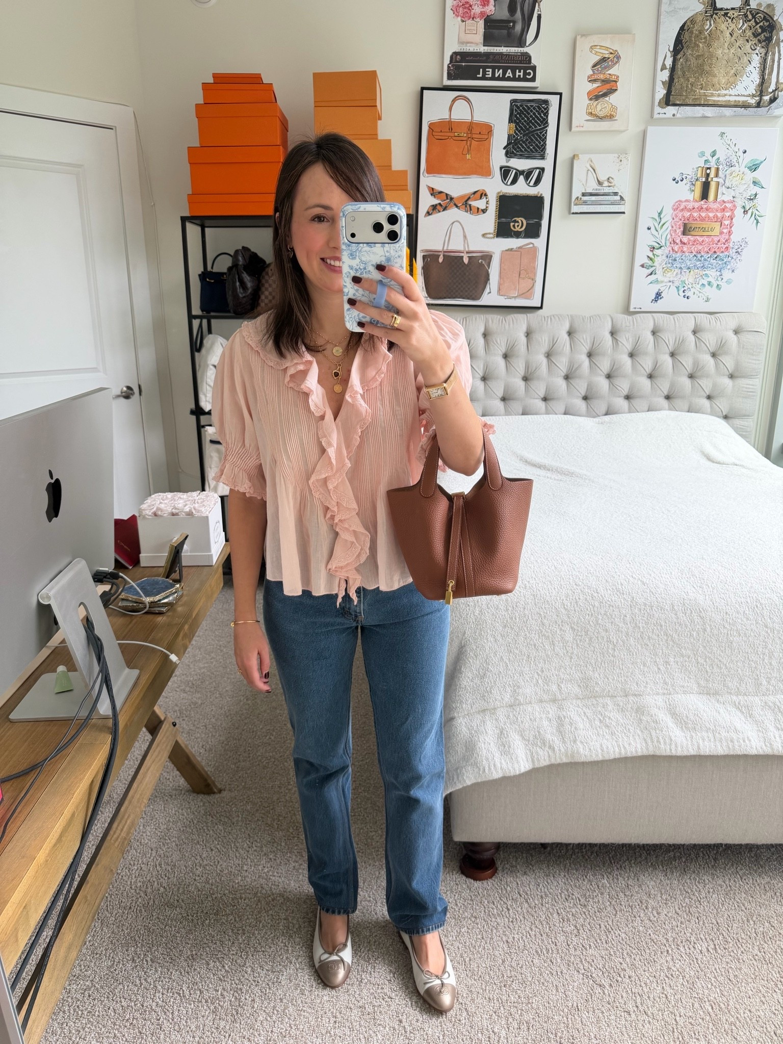 Doen blouse, vintage Levi’s and Chanel flats are my fave combo these days

#LTKSeasonal #LTKootd