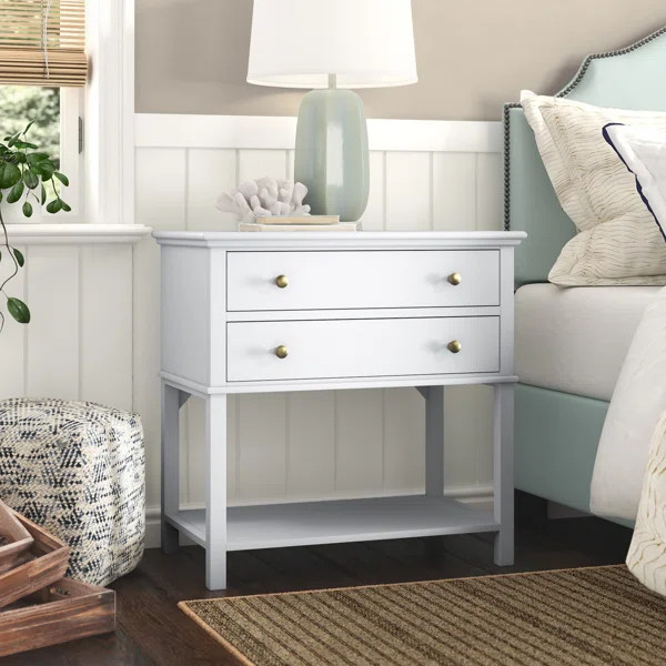 Ardaghmore 2 - Drawer Nightstand in White | Wayfair North America