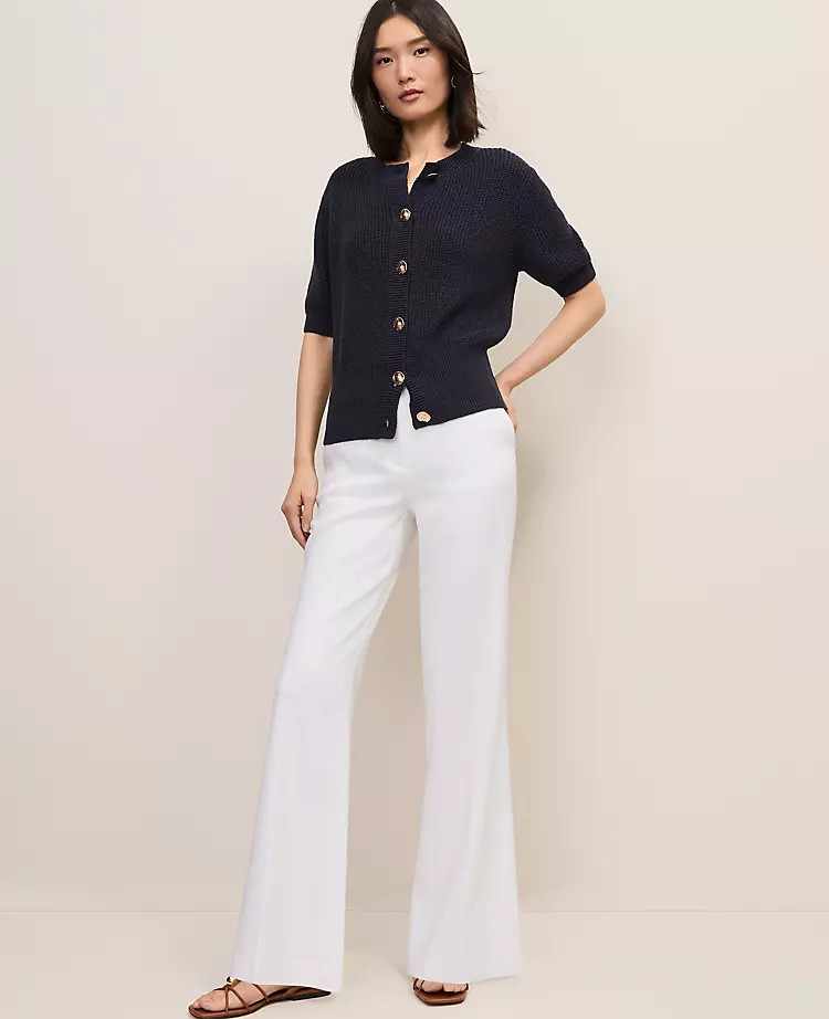 The Petite Linen Trouser | Ann Taylor