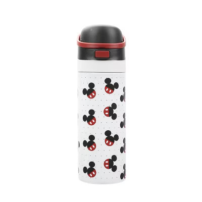 Mickey Mouse Classic Mickey Ears All-Over Print White 24 Oz Stainless Steel Water Bottle | Target