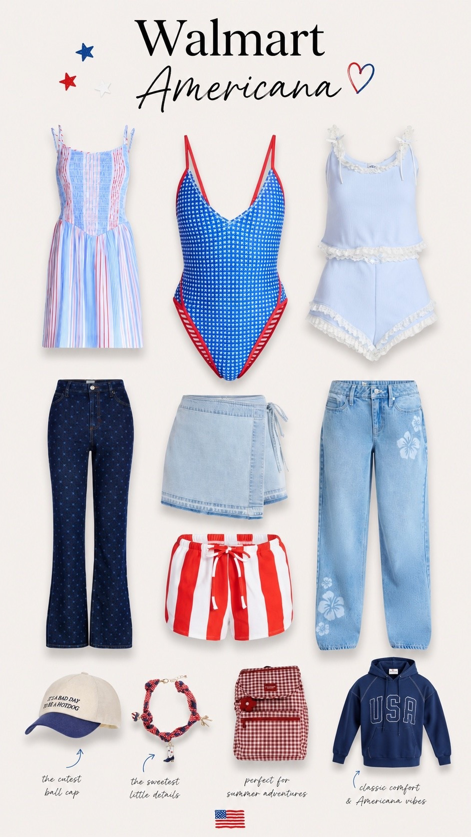 Walmart Americana is too good this year 🇺🇸✨
The dresses, denim, little accessories… all giving cute without spending a fortune 👏🏼

I rounded up all my favorite patriotic finds before they sell out ❤️🤍💙

Find everything on my LTK ✨
#walmartfashion #walmartfinds #americana #summerstyle #affordablefashi

#LTKootd #LTKSaleAlert #LTKSeasonal