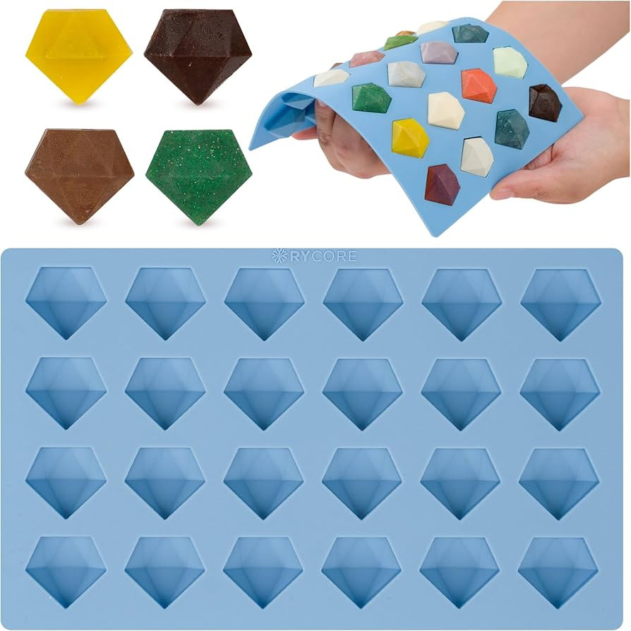 Diamond Silicone Mold Design - Perfect for Crafting Chocolates, Candies & Luxurious Desserts - Pr... | Amazon (US)