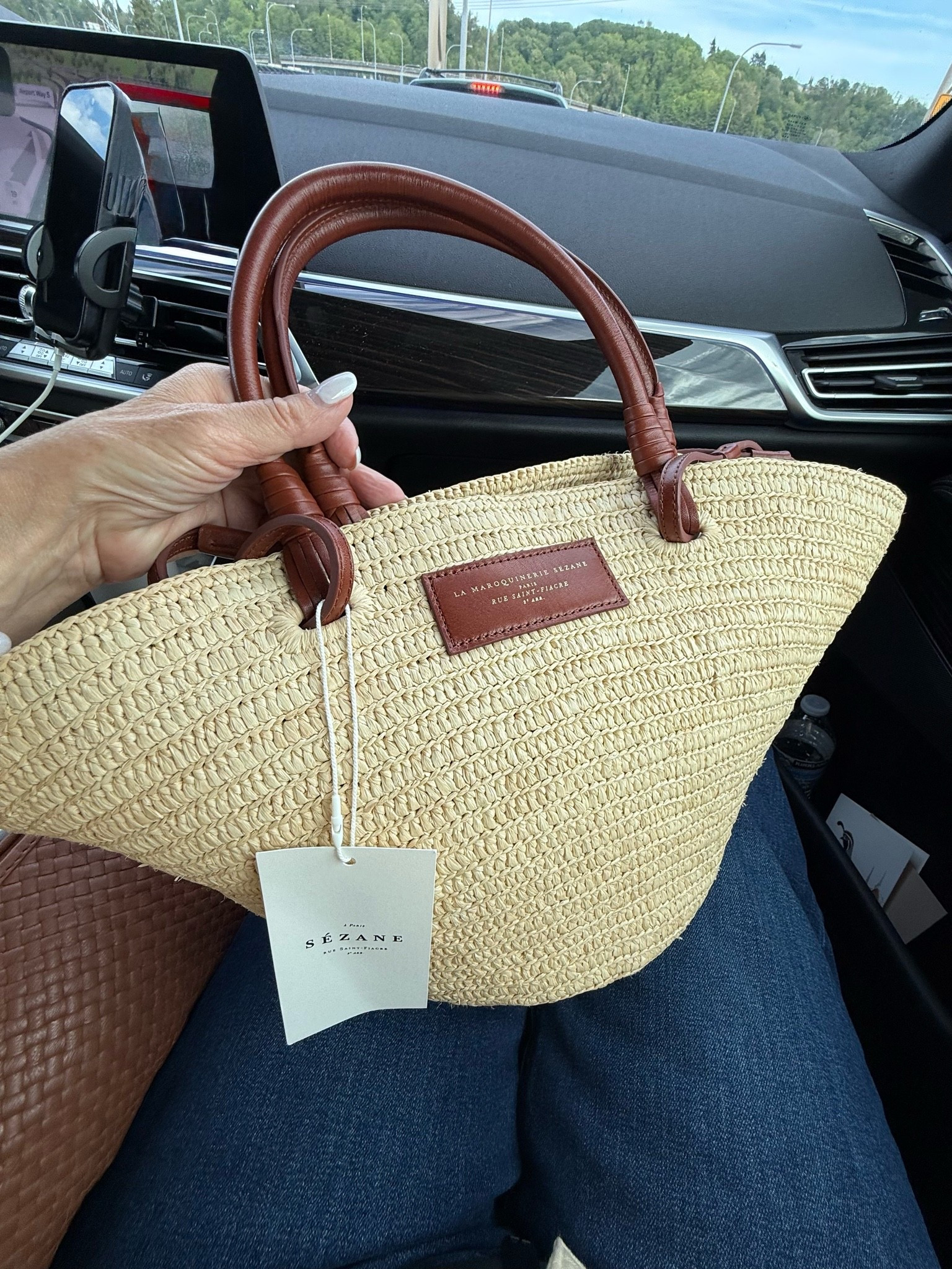 I was so excited to open my package I opened it in the car.  New Sezane bag. I've loved it for years. It has a cloth interior bag that cinches to hold your essentials. 

@SEZANE

#LTKootd #LTKOver40 #LTKSeasonal