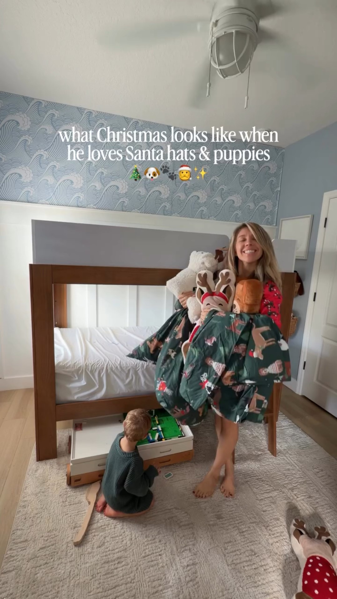 It’s so hard to choose a favorite Christmas room but this one is just SO Decky 🥺✨🐶🐾🎄🎅

Should we have a reveal?!?! Comment PUPPY if you think I should post a reveal!! Comment SHOP for his bedding (it’s on sale!!!) 

#christmasdecor #christmasbedroom #decoratewithme #christmasideasforkids