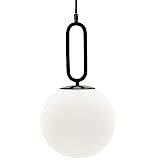 VidaLite Modern Glass Globe Pendant Light 60W, Adjustable Height for Kitchen Island Living Bedroom a | Amazon (US)