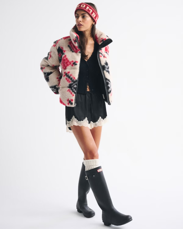 Sherpa Short Puffer | Abercrombie & Fitch (US)
