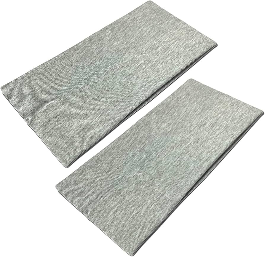 WESTEND CHOICE Extra breite Stirnbänder, 11 cm, einfarbig, dehnbar, Kylie-Stirnband, 2 Stück, U... | Amazon (DE)