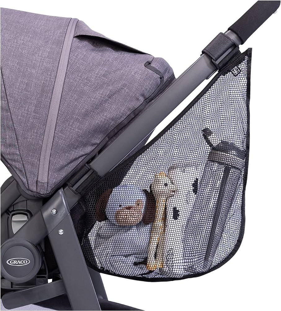J.L. Childress Side Sling Stroller Storage Accessory - Universal Stroller Organizer - Mesh Cargo ... | Amazon (US)