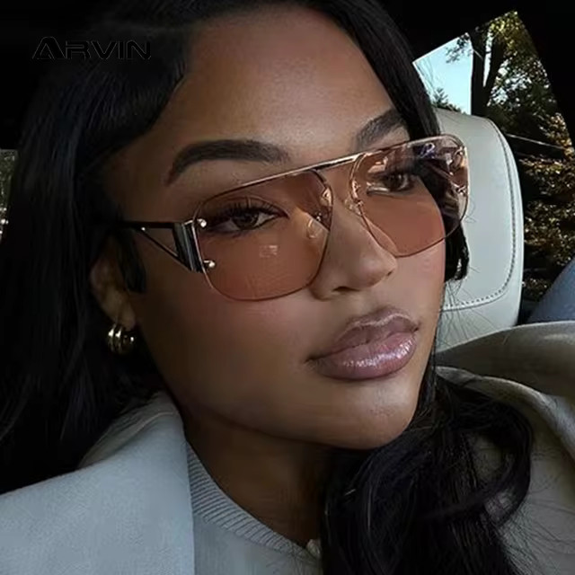 Rimless Square Sunglasses Men Women 2024 New Fashion Vintage Frameless Sun Glasses for Male Gradi... | AliExpress (US)