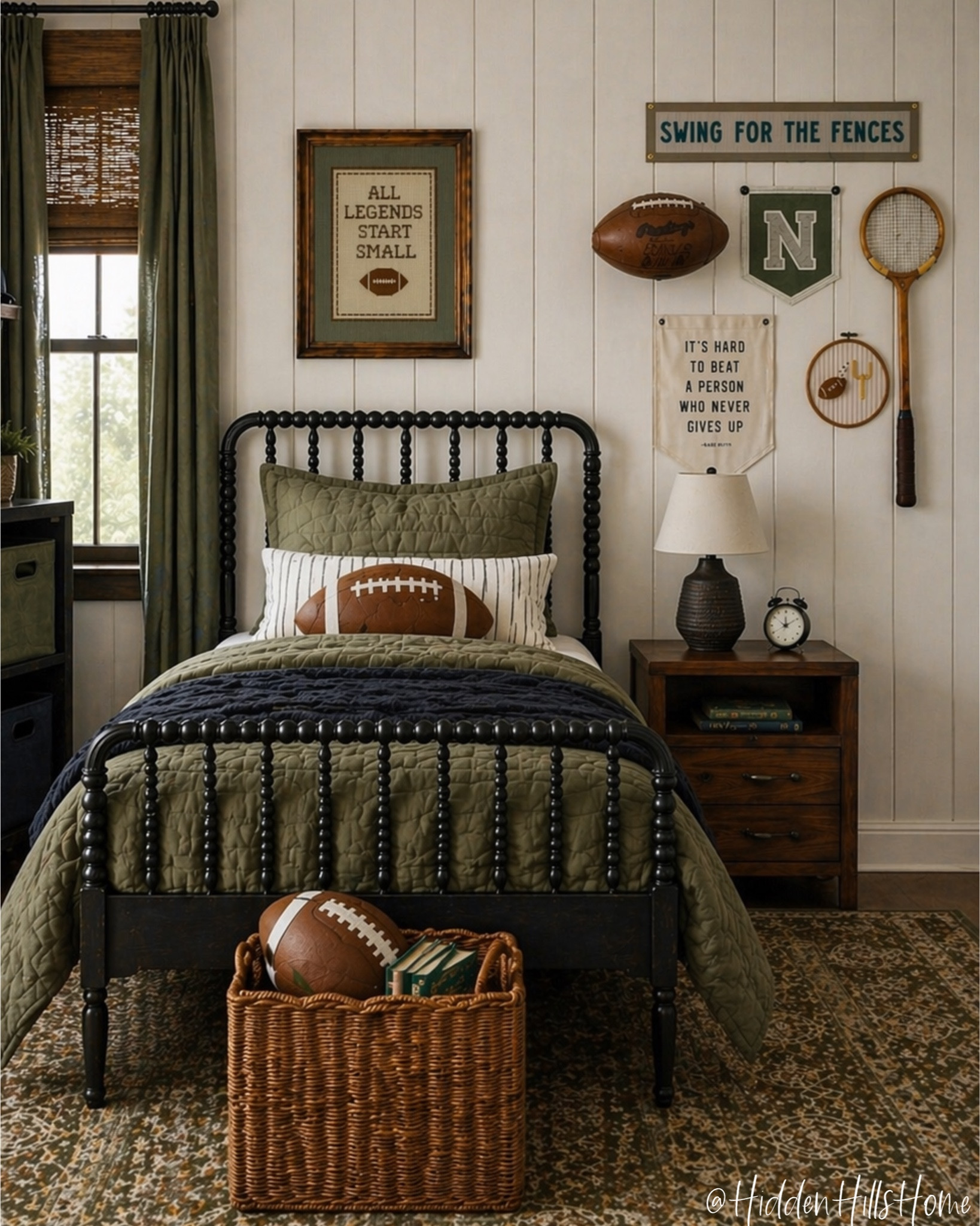 Boys bedroom decor mood board, modern vintage boys bedroom design, kids room decor, football bedroom, vintage inspired sports bedroom, boys room design inspiration, home decor 



#LTKKids #LTKHome #LTKSaleAlert