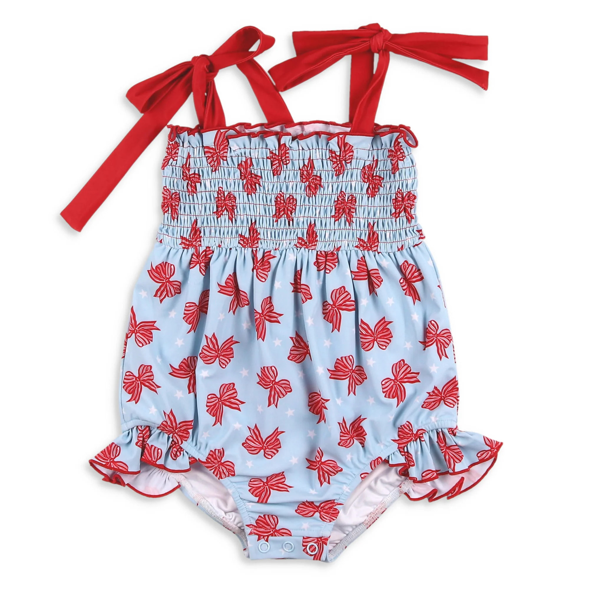 Girls Bubble Suit - America - Shrimp and Grits Kids | Shrimp and Grits Kids