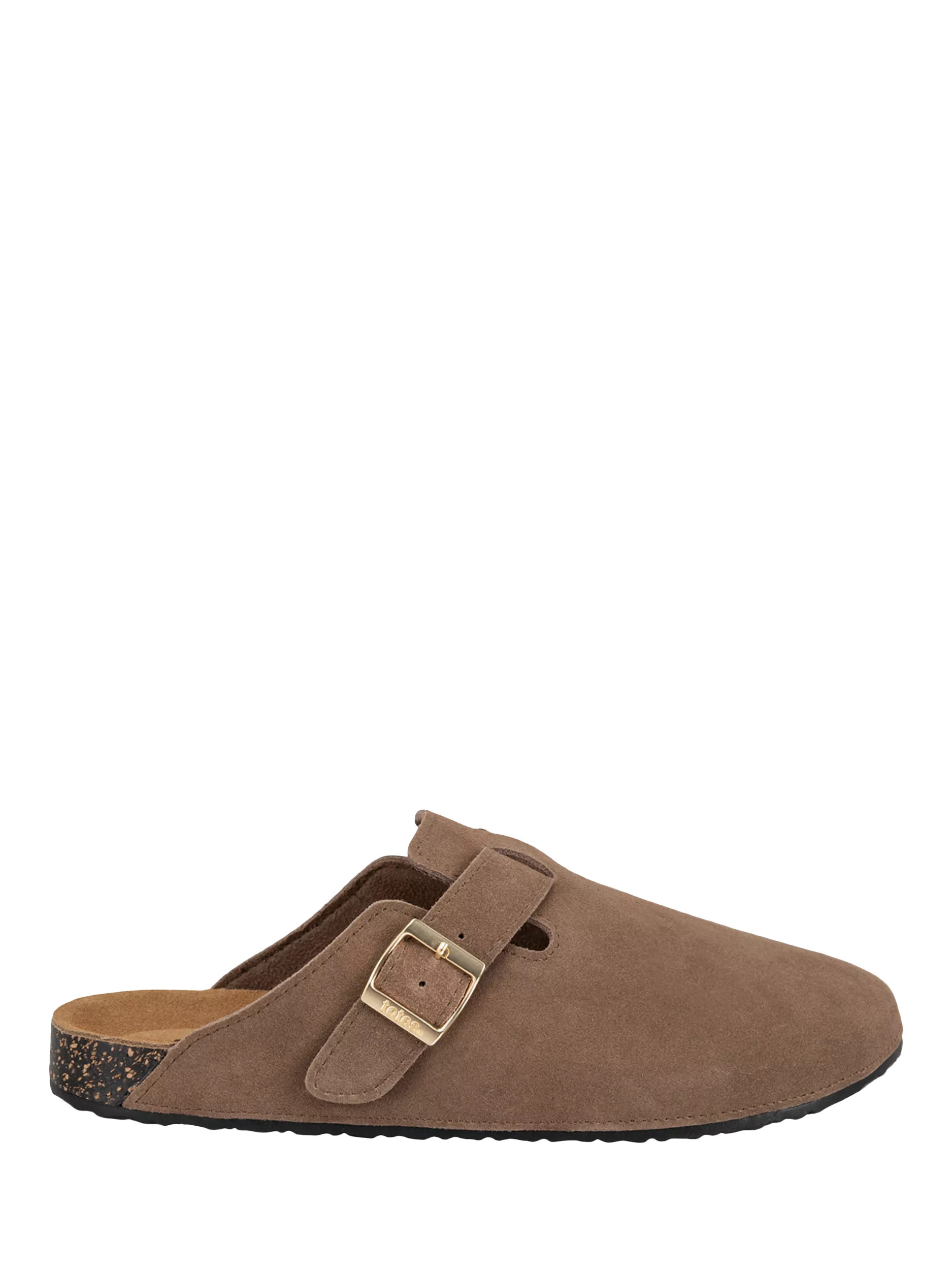 totes Women's Suede Clogs, Light Brown | John Lewis (UK)