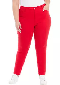 Crown & Ivy™ Plus Size High Rise Skinny Jeans | Belk