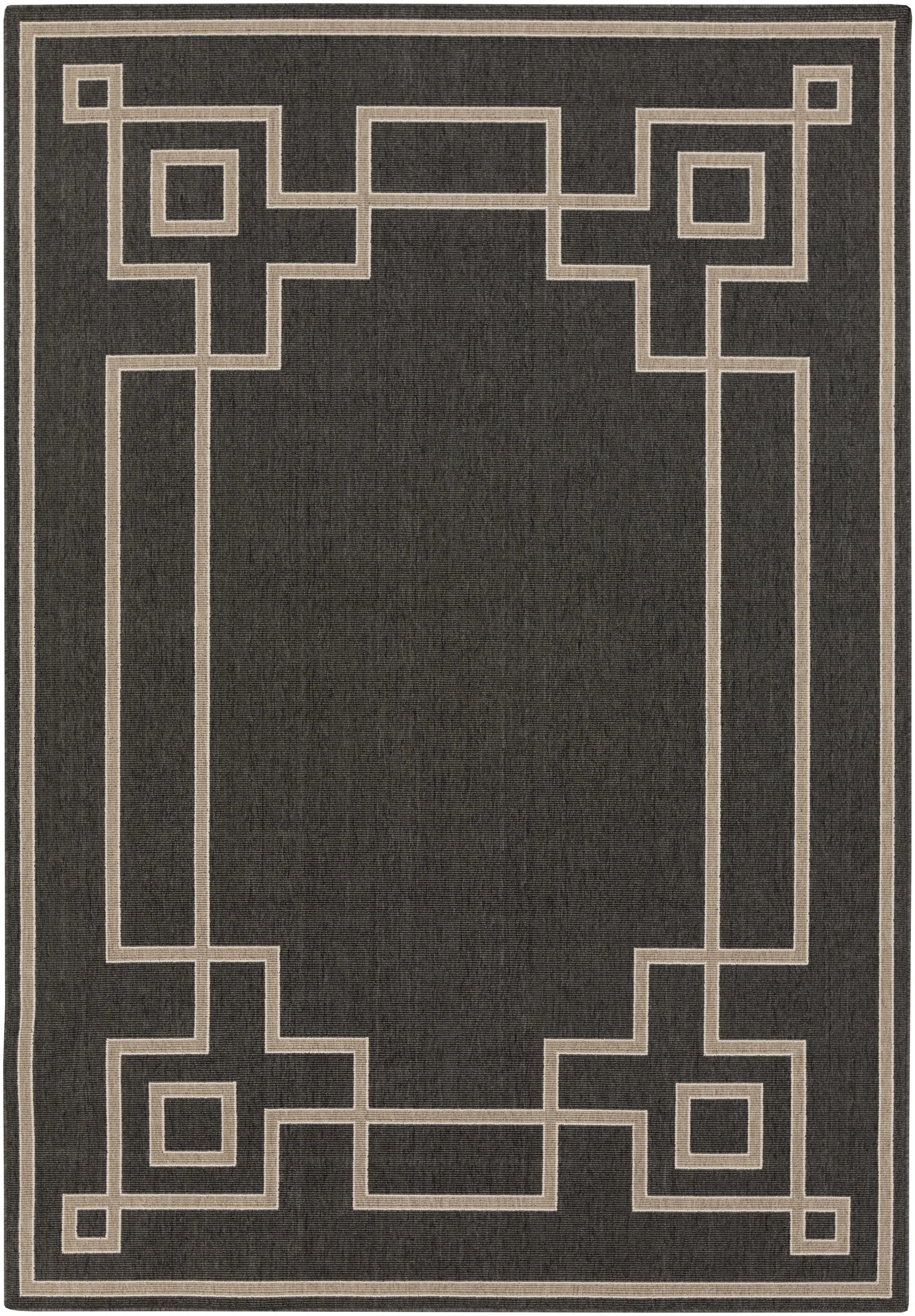 Amherst Black Indoor/Outdoor Rug | Wayfair North America