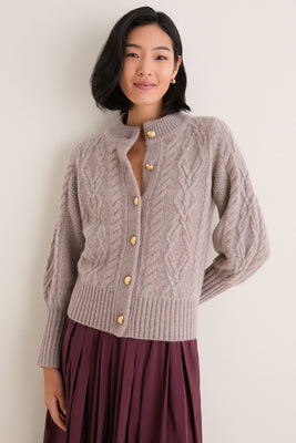 Wheat Cashmere Colette Cardigan | Tuckernuck (US)