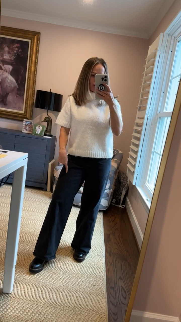 How to style Chelsea boots with wide leg jeans. 

#LTKShoeCrush #LTKSeasonal #LTKStyleTip