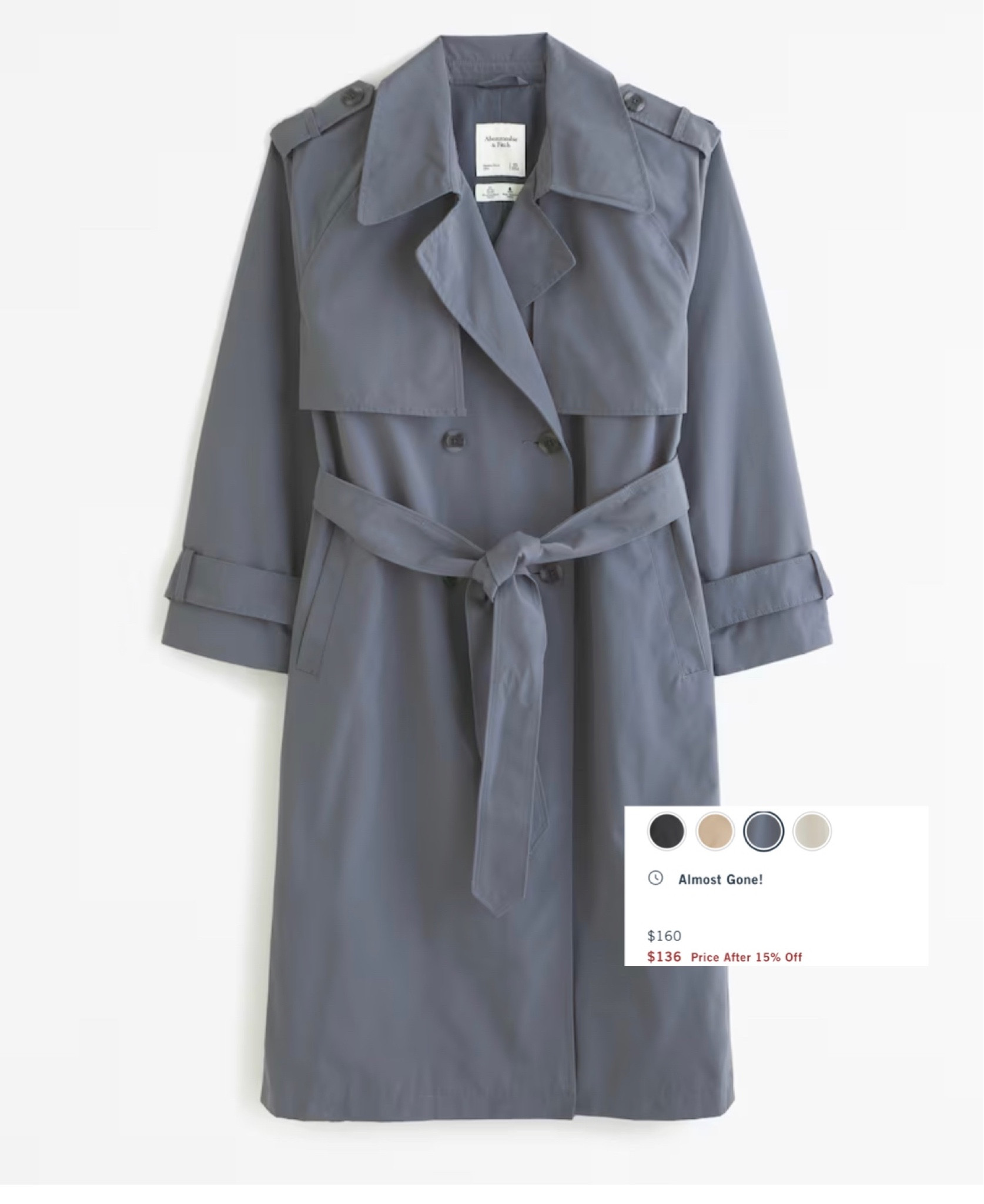 Just ordered this trench from AF! XS regular. Last day to save 15% off



#LTKsalealert #LTKBacktoSchool #LTKSeasonal