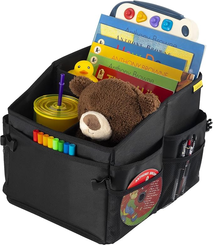 Car Organizer, Car Storage Organizer with Detachable Divider, Car Seat Organizr for Kids With Mul... | Amazon (US)