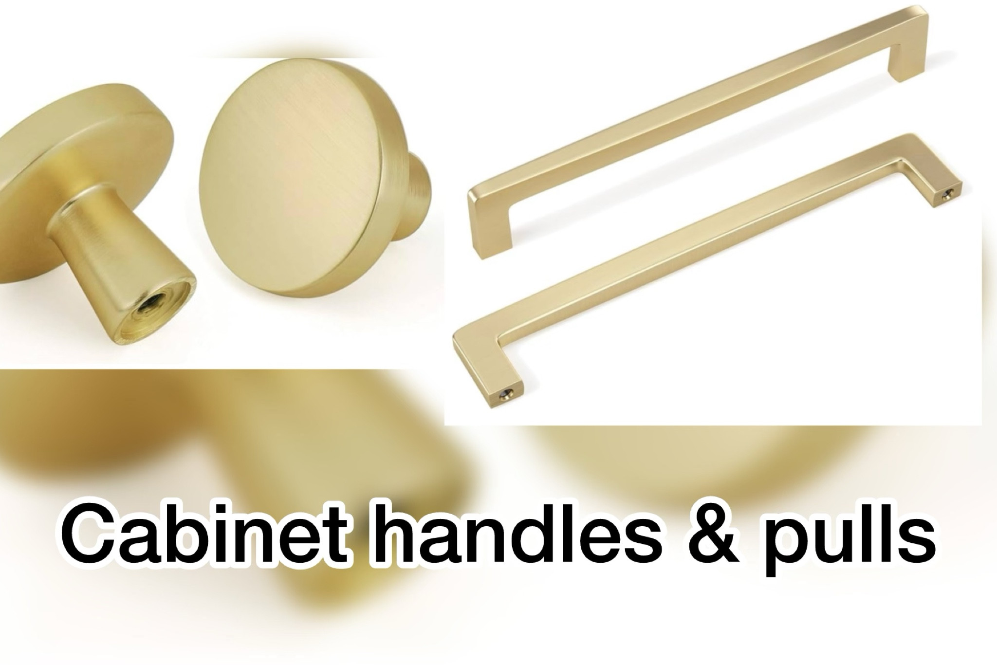 Gold Cabinet Knobs and Door Pulls. Love the quality and classy color of this brushed brass cabinet hardware. 

#LTKHome #LTKU #LTKFamily