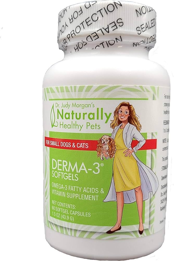 Dr. Judy Morgan's Naturally Healthy Pets Omega3 Fatty Acid Fish Oil Softgels Supplement for Dogs ... | Amazon (US)