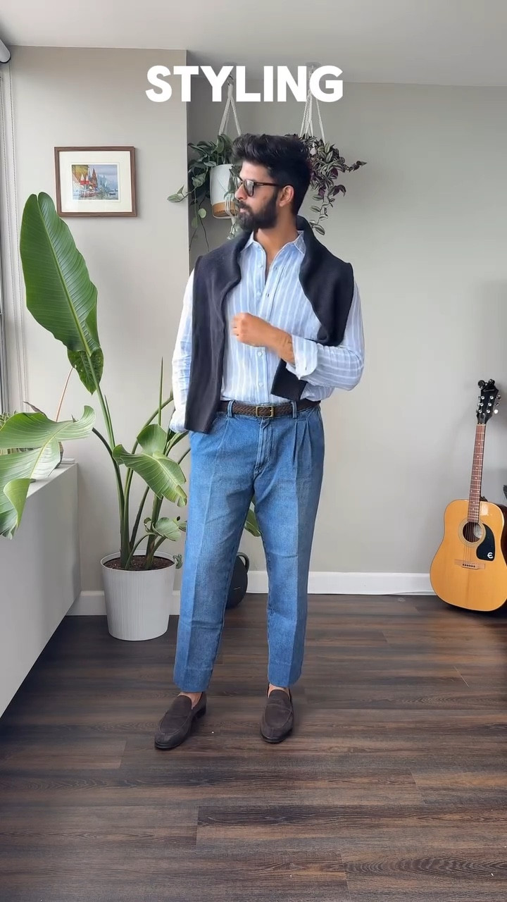 Wearing vs styling! 

#mensfashion #menswear #mensstyle #outfitsideas #outfitinspiration #fashionreel #style #elevatedstyle