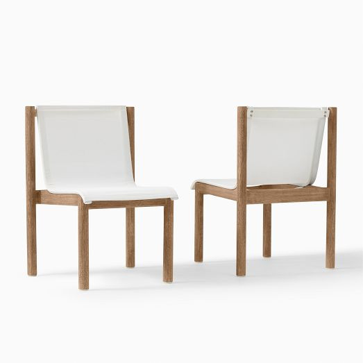Cusco Outdoor Stacking Dining Chair (Set of 2) | West Elm (US)